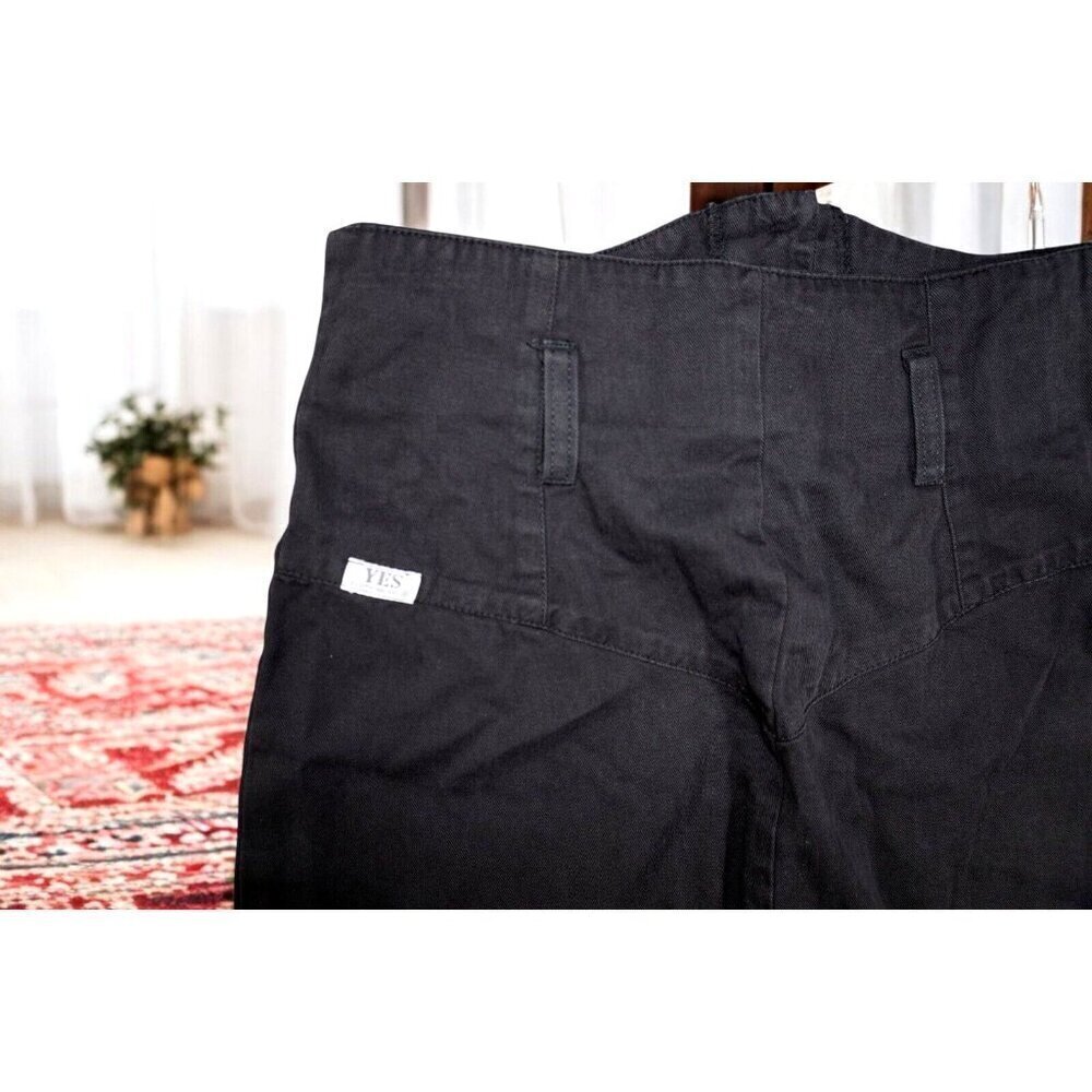 Vintage YES Clothing Co. High-Waisted Black Denim Midi Skirt - Made in USA -9 - Picture 6 of 13